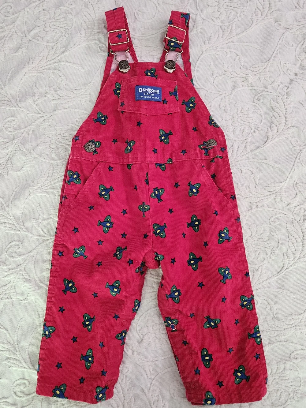 Vintage OshKosh B'gosh Red Kids Overalls